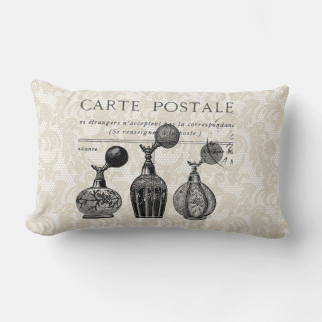 Almofada Lombar Travesseiro francês das garrafas de perfume do (Frente)