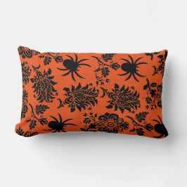 Almofada Lombar Travesseiro Halloween Spider Damask