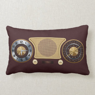 Almofada Lombar Travesseiro Home do receptor de rádio do vintage