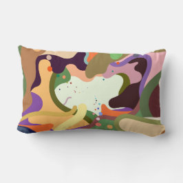Almofada Lombar Travesseiro Lombar Abstrato Color Splash – Arte Mo