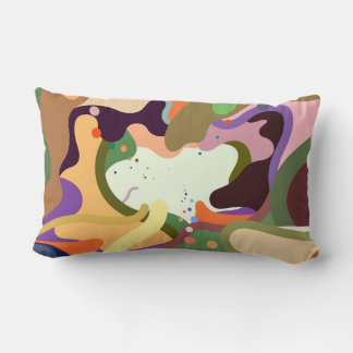 Almofada Lombar Travesseiro Lombar Abstrato Color Splash – Arte Mo