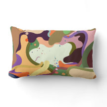 Travesseiro Lombar Abstrato Color Splash – Arte Mo