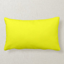 Almofada Lombar Travesseiro lombar amarelo limão de 13" x 21"