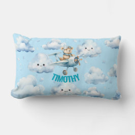 Almofada Lombar Travesseiro Lombar Aviador de Urso de Pelúcia