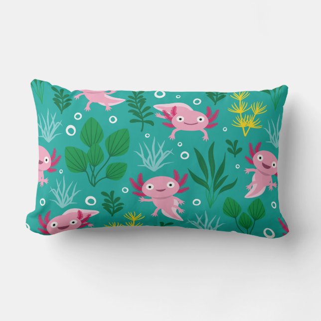 Almofada Lombar Travesseiro lombar Axolotl (Frente)