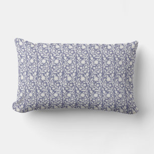 Almofada Lombar Travesseiro lombar azul inspirado no Block impress