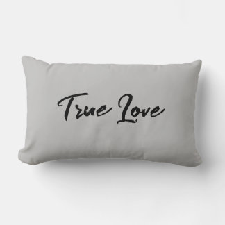 Almofada Lombar Travesseiro Lombar Cinza True Love