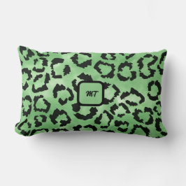 Almofada Lombar Travesseiro lombar de impressão verde e preto