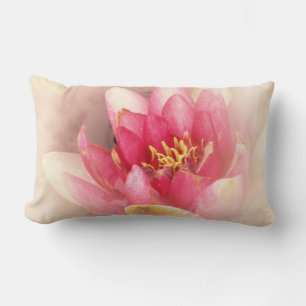 Almofada Lombar Travesseiro lombar de Pastel Waterlily rosa