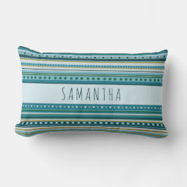 Almofada Lombar Travesseiro lombar do padrão azul-lacrimogênio Tri