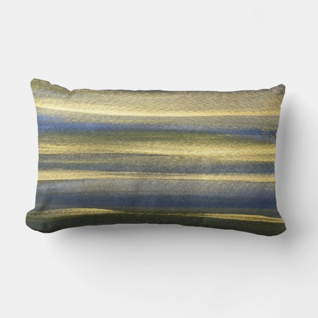 Almofada Lombar Travesseiro lombar Dourado 33 cm x 53 cm (Frente)
