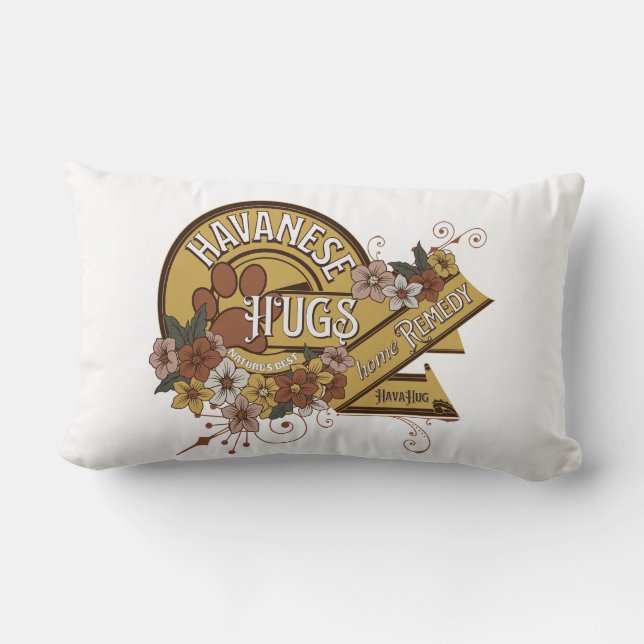 Almofada Lombar Travesseiro lombar, Floral, Presente para o sobrev (Verso)