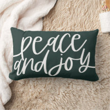 Travesseiro lombar Green Peace and Joy Holiday