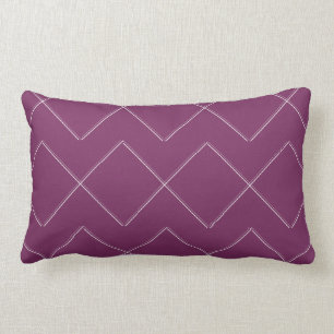 Almofada Lombar Travesseiro lombar interno roxo de Chevron Lite da