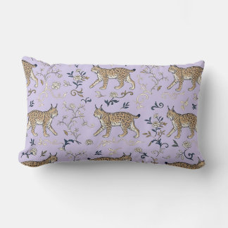 Almofada Lombar Travesseiro Lombar Lavanda com Design Chinoiserie