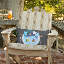 Almofada Lombar Travesseiro lombar Legal de Gato Azul e Branco