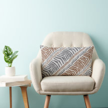 Travesseiro Lombar Listrado Tribal Boho