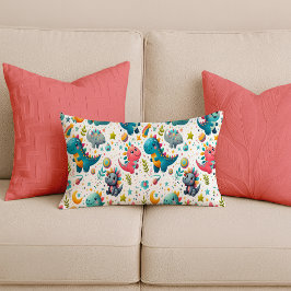 Almofada Lombar Travesseiro Lombar para Berçário Bebê Dinossauro A