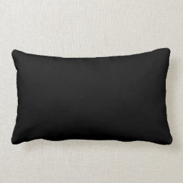 Almofada Lombar Travesseiro lombar preto de 13" x 21"