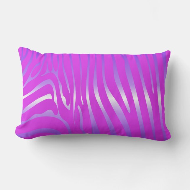 Almofada Lombar Travesseiro lombar Rosa Zesty Zebra (Frente)