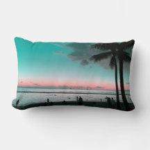 Travesseiro Lombar Sonho de Pôr do Sol Havaiano