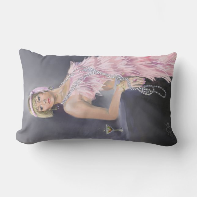 Almofada Lombar Travesseiro lombar Springtime Flapper (Frente)