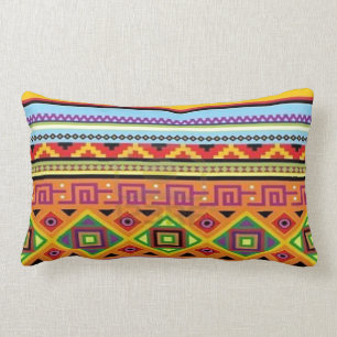 Almofada Lombar Travesseiro lombar tribal asteca