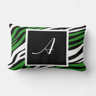 Almofada Lombar Travesseiro lombar Zebra Impressão Verde Mix Monog