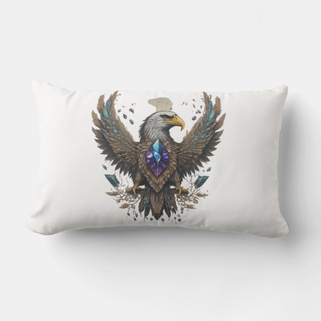 Almofada Lombar Travesseiro Lumbar Crystal Eagle (Frente)