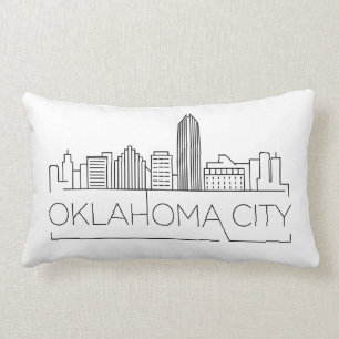 Almofada Lombar Travesseiro Lumbar de Skyline Cidade de Oklahoma