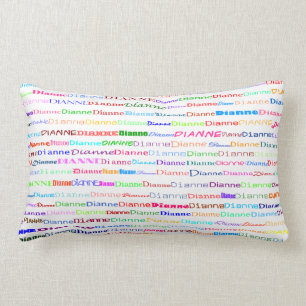 Almofada Lombar Travesseiro Lumbar Dianne Design de texto II
