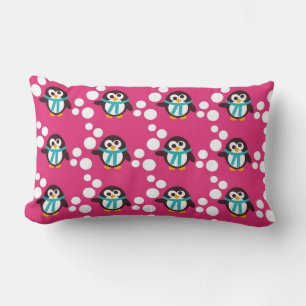Almofada Lombar Travesseiro MOJO Pinguins Penguins-rosa Floco de n