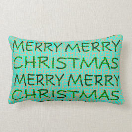 Almofada Lombar Travesseiro Múltiplos Design de Natal Feliz