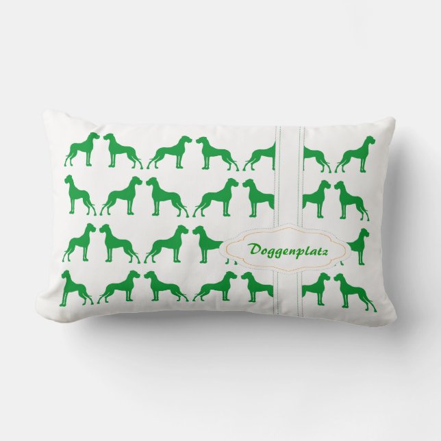 Almofada Lombar Travesseiro para Dogue Série Verde (Frente)