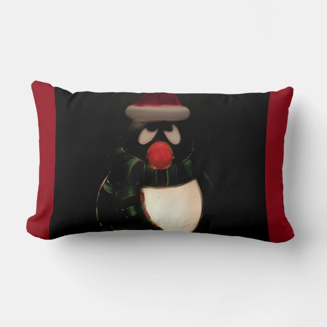 Almofada Lombar Travesseiro Penguin Stripe (Frente)