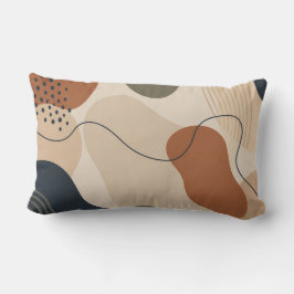 Almofada Lombar Travesseiro Presente Decoração Formas Orgânicas Mo