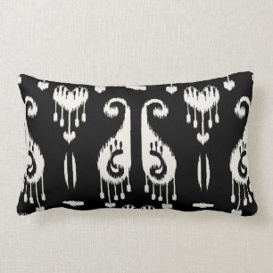 Almofada Lombar Travesseiro preto e branco decorativo chique