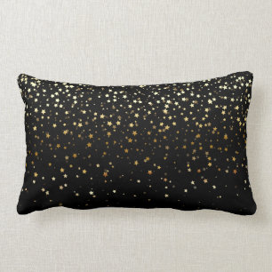 Almofada Lombar Travesseiro-Preto lombar das pequenos estrelas