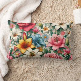 Almofada Lombar Travesseiro primavera Serenity Flower