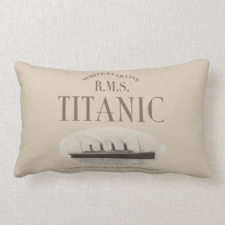 Almofada Lombar Travesseiro RMS Titanic Ghost Ship Sepia Lumbar (1