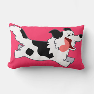 Almofada Lombar Travesseiro Running bonito de border collie dos