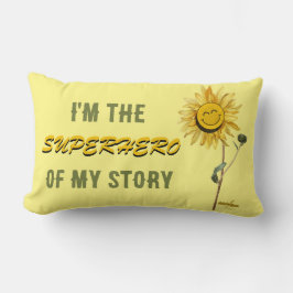 Almofada Lombar Travesseiro Super-Herói por Poet Adiela Akoo