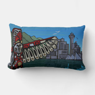 Almofada Lombar Travesseiro Vancouver Souvenir - Pontos de Referê
