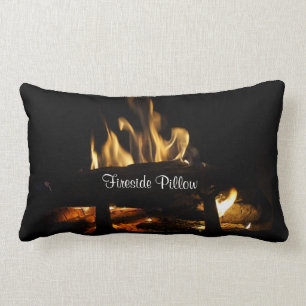Almofada Lombar Travesseiro Winter Fireside