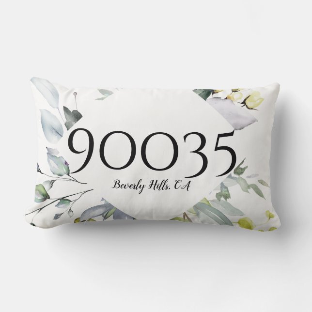 Almofada Lombar Travesseiro Zip Lumbar de Estado Verde de Jardim P (Frente)