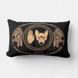 Almofada Lombar Travesseiros de Lobo de Arte Nativa Personalizados