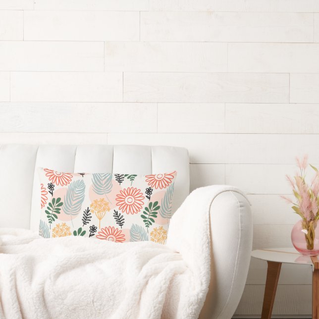 Almofada Lombar Travesseiros decorativos com um padrão moderno. (Sofá)