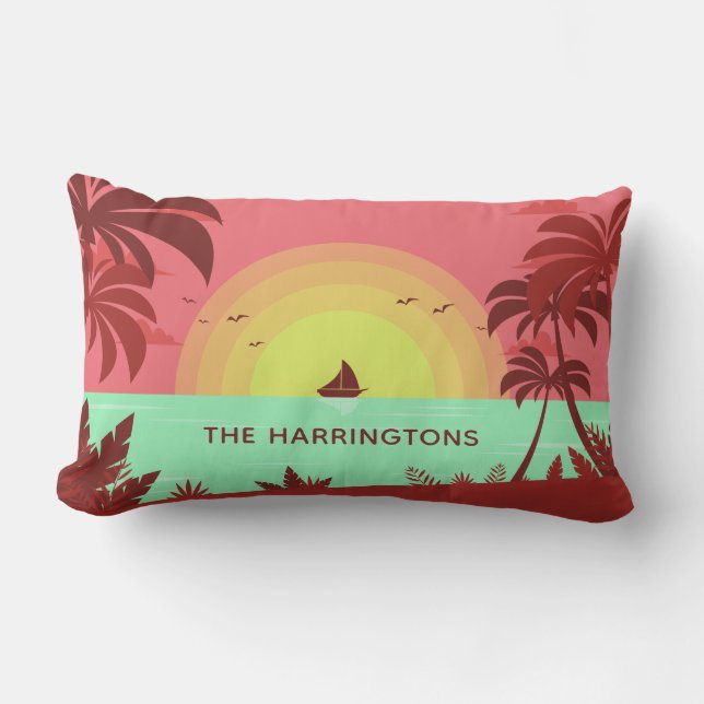 Almofada Lombar Travesseiros decorativos de nome personalizado do  (Frente)