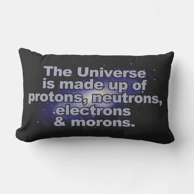 Almofada Lombar Travesseiros decorativos Engraçados do Universo (Frente)