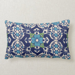 Almofada Lombar Travesseiros decorativos frente e verso do azulejo